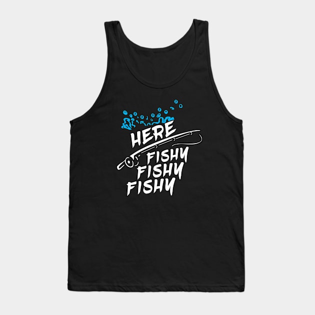 funny fishing Tank Top by first12